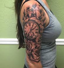 Amazing Sleeve Tattoos For Women 50 Pocket Watch Tattoos Watch Tattoos Best Sleeve Tattoos