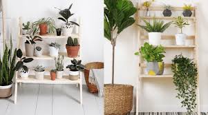 This diy plant stand idea by elevatedbyallie is painted in all white and has a wooden wall with tiny pots attached. 15 Diy Plant Stands Shelves To Showcase Your Indoor Garden