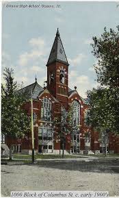 Ottawa High School C 1907 Ottawa Il This Building Was Used As The Township High School From 1879 To 1916 It Was Used For Ot Ottawa Illinois Ottawa Building