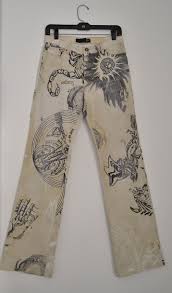 Vintage 90s Just Cavalli Celestial Zodiac Print Jeans Sz 32 Just Cavalli Vintage My Style