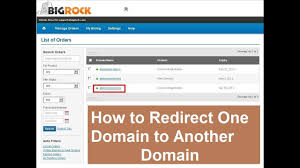 How To Redirect One Domain To Another Domain In Big Rock Youtube