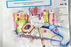 Teknik dan bahan yang digunakan juga dapat lebih beragam dari menggambar pada umumnya. Gambar Alat Dan Bahan Lukisan