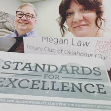 Rotary Club 29 Foundation Chair Tim Dowd and Executive Director Megan Law  have been in @okcnp 's #StandardsforExcellence class the past two days.  What an outstanding program and learning opportunity! #okcrotary #rotary #
