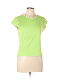 Details About Daisy Fuentes Women Green Active T Shirt L