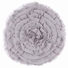 Sono in puro cotone e le puoi lavare anche in lavatrice a 30 gradi. Cuscino Rotondo Ruches Blanc Mariclo La Tua Casa Shabby