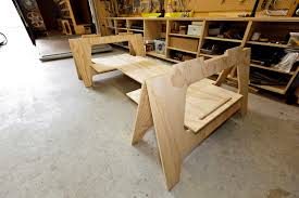 Looks like the orig version 1 was made of 3/4, and the new versiion 2 is 1/2 ply. The Ultimate Work Bench Thisiscarpentry
