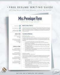 This example of cv is available for free download in word format. Elementary Teacher Resume Template For Word Pages Preschool Teacher Resume Teaching Educator Resume And Cv Instant Download