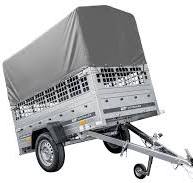 Remorque tôle Garden Trailer 200 KIPP 200x106 cm [avec rehausses  grillagées, bâche haute et arceau]