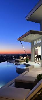 Modern Home Infinity Pool City Skyline Modern Pools Modern House Luxury Penthouse