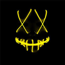 Tagital Halloween Mask Led Light Up Funny Masks The Purge Movie Scary Festival Costume Walmart Com Walmart Com