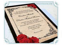 Printable Vintage Black And Red Romantic Rose Quinceanera Or Etsy Black Wedding Invitations Black And White Wedding Invitations Wedding Invitations Diy Vintage