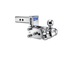 Amazon.com: B&W Trailer Hitches Chrome Tow & Stow Adjustable Trailer Hitch  Ball Mount