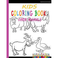 Download Kids Coloring Book Farm Animals Funny Farm Animals Coloring Pages Book Gift For Daughter Or Kids Best Farm Animals Coloring Book For Toddlers Coloring Pages Book Gift Paperback Walmart Com