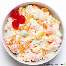Grandma S 5 Cup Salad Recipe Ambrosia Fruit Salad Marshmallow Delight Key To My Lime Recipe In 2021 Ambrosia Fruit Salad Picnic Side Dishes Dessert Pizza Fruit