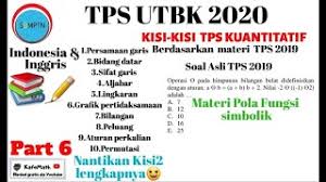 Kisi kisi tps utbk 2020. Bedah Soal Tps Kuantitatif Sbmptn Utbk 2020 Prediksi Versi Bahasa Inggris Part 6 Youtube
