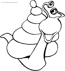 Printable sock monkey coloring page. Silly Snail Color Page
