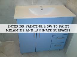 You need to clean and sand a melamine vanity before priming or painting to get the paint to. Interior Painting Mt Laurel How To Paint Melamine And Laminate Surfaces The Painting Wallcovering Co