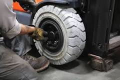 How to Change Forklift Tires [Press-Ons, Pneumatics & Solid ...