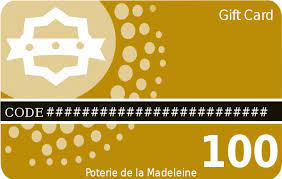 When you are selling your la madeleine gift card online, it is sold at a discount to encourage people to buy it. Original Gift Idea The Poterie De La Madeleine Gift Card