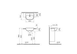 Malmo semi recessed wash basin. S20 Semi Recessed Washbasin 5521b003 0001