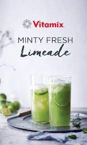 This Quick And Easy Lemonade Is A Welcome Treat Especially On Hot Summer Days Limeade Recipe Vitamix Recipes Smoothies Mint Limeade Recipe