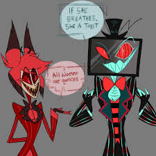 Al and Voxs opinion on women (@0nDeadAir) : rHazbinHotel