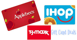 Is a company that develops, franchises, and operates the applebee's neighborhood grill and bar restaurant chain. Gift Card Deals T J Maxx Applebee S Ihop More Southern Savers