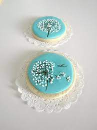 Round Dandelion Cookie Flower Sugar Cookies Flower Cookies Spring Cookies