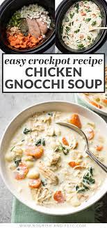 Creamy Crockpot Chicken Gnocchi Soup Recipe Crockpot Soup Recipes Chicken Crockpot Recipes Recipes