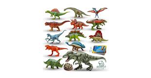 Amazon.com: Oriate Mini figuras de Dionsaur, 12 pequeños dinosaurios con  T-Rex grande, 25 tarjetas de hechos, huevos de dinosaurio y más, ideal para  decoración de pastel de dinosaurio, relleno de huevos de