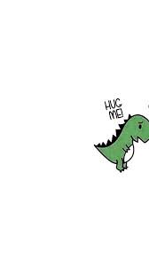 Ein laptop kann mit einer powerbank und deren ausgangsanschluss (output) auf drei verschiedene wege aufgeladen: Cute Dinosaur Hd Phone Wallpaper Wallpaper Lucu Lucu Gambar