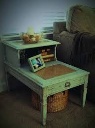 Charmingly Shabby Designs Charmingly Shabby Two Tier Side Table Vintage Furniture Makeover End Table Makeover Furniture Makeover
