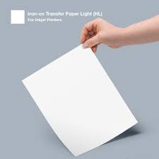 8 5 X 11 Iron On T Shirt Transfer Paper For Light Fabrics Iron On Transfer Paper Light Ol362hl