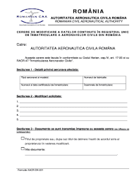 The romanian civil aeronautical authority (rcaa, romanian: Fillable Online Form Cod Dn 221 Autoritatea Aeronautica Civila Romana Fax Email Print Pdffiller
