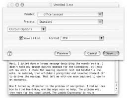 Sometimes a different printer can successfully print a pdf that doesn't print on another printer. Saving As Pdf Mac Os X In A Nutshell Book