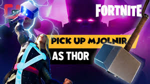 Fortnite gets major updates roughly every quarter, and they kick off what creator epic calls a new season. Pick Up Mjolnir As Thor Prove Your Worth Fortnite Mjolnir Awakening Challenges Season 4 Youtube