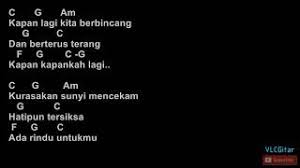 Namun kau slalu ada di hatiku. Pance Pondaag Ada Rindu Untukmu Vidio Lirik Cord Gitar Youtube