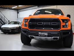 Custom front and back bumpers rigid. Wraptor Big Ford Raptor Custom Orange Wrap Youtube