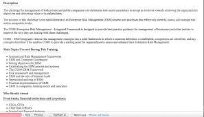 Linkedin enterprise risk management lead in ashburn, va Erm Enterprise Risk Management Course Mov Youtube