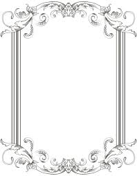 Free printable page borders and backgrounds. Wedding Coloring Pages 8x10 Free Printable