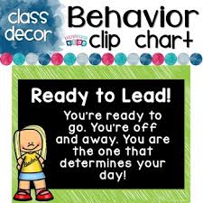 Chalkboard Classroom Decor Behavior Clip Up Chart