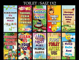 Kebersihan wc patut kita jaga bersama agar merasa nyaman dan tenang saat menggunakannya tentu akan membuat otak terbebas dari stress. Banner Kebabom Set Hiasan Tandas 1set 10kpg Facebook