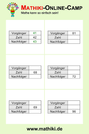 Vorganger Nachfolger Bis 100 Klasse 2 Mathiki De Lernen Tipps Schule Matheaufgaben Mathe