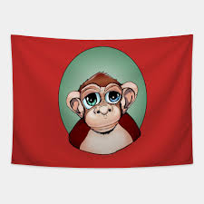 Ed The Chimp Cartoon Chimp Ape Illustration Tapestry Teepublic Free for commercial use no attribution required high quality images. teepublic