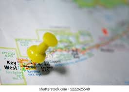 Key west is a seaport destination for many passenger cruise ships. Map Key West Florida Marked Push Stock Photo Edit Now 1222625548