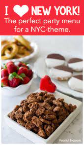 A Taste Of New York For A Sweet And Simple Party Theme In 2020 Party Food Menu Easy Meals For Kids Party Menu