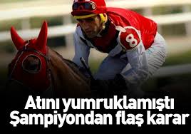 Unlu Jokey Halis Karatas 1 Eylul Den Itibaren 1 Ay Boyunca At Binmeme Karari Aldim