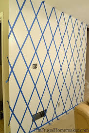 How To Paint A Diamond Accent Wall With Scotchblue Tape Accent Walls In Living Room Accent Wall Bedroom Wallpaper Accent Wall