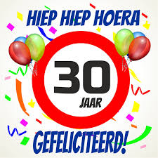Verjaardags Tegeltje 30 Jaar Goedkope Feestwinkel