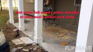 Deena knight (@candidlydeena) added a photo to their instagram account: Diy Adding Pillars To A House To Transform Into A Bungalow Youtube